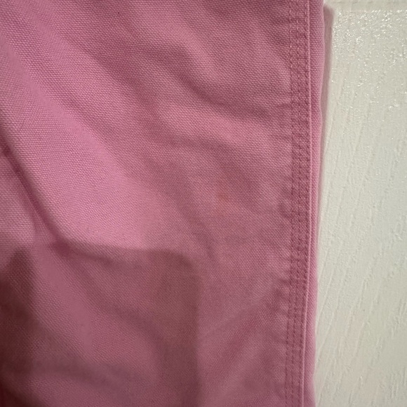 Carhartt pink lined flannel overalls girl denim jean - Picture 3 of 7